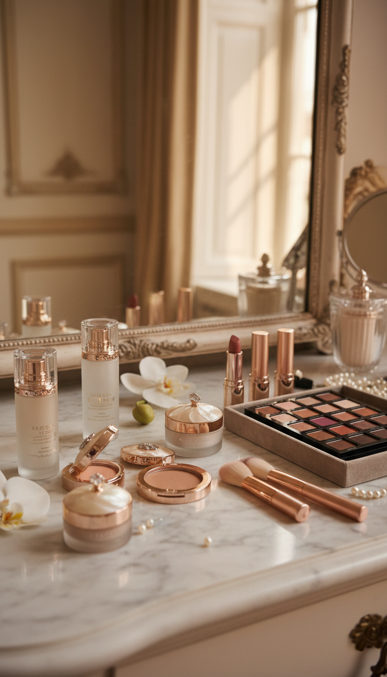 дорогая косметика, красиво и профессионально